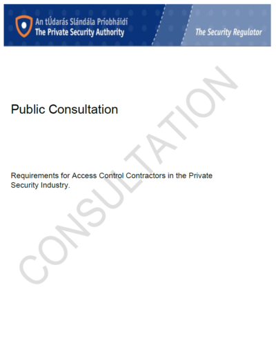 Public Consultation