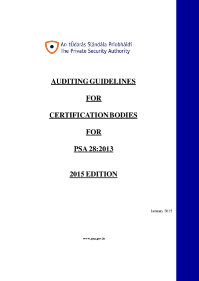 Auditing Guidelines