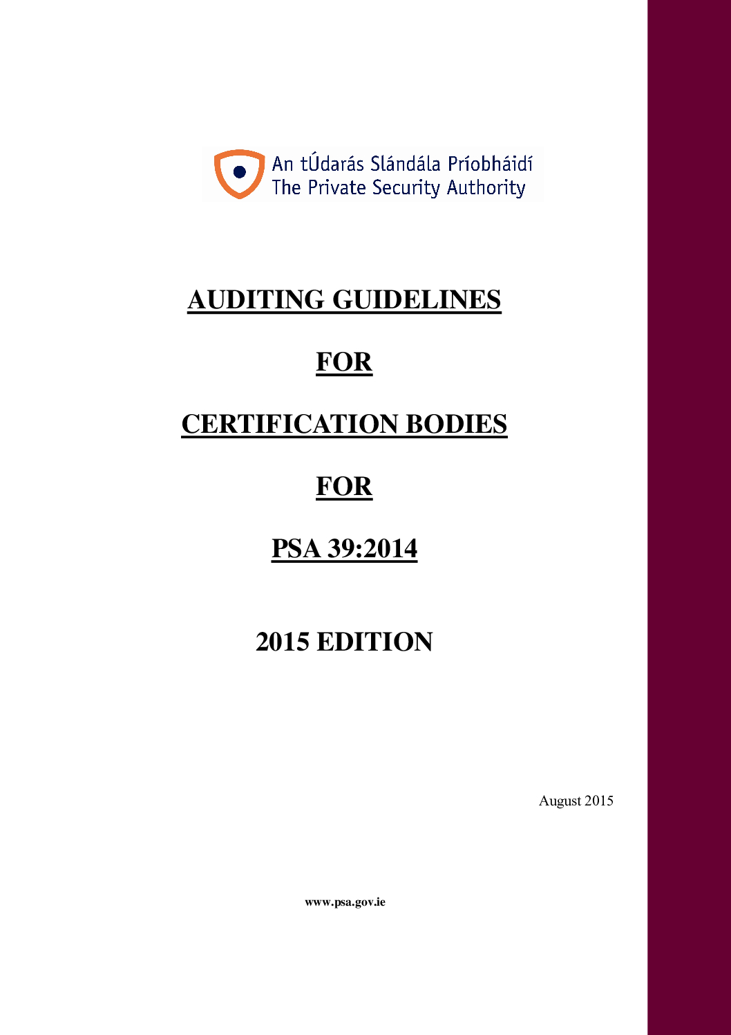 Auditing Guidelines