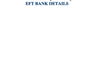 EFT Bank Details