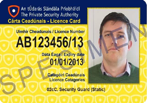 Example PSA Employees ID Badge